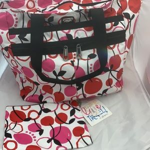 Brighton Lock-It Super Travel Tote / Pouch Set.